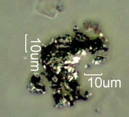 Pencil Lead Dust Under the Microscope