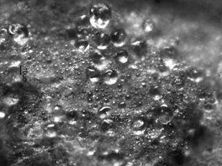 Surface of Carbonless Copy Paper