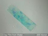 Clay Film from Water Under the Microscope