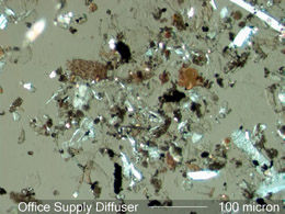 Dust Accumulated Around an Office Air Diffuser