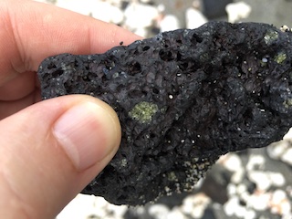 Basalt on Puako Beach, Hawaii (Big Island), Hawaii
