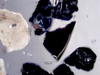Volcanic Glass, Beach at Makauwahi Cave,Kauai