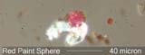 Paint Sphere Under the Microscope