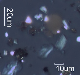 Paint Sphere Under the Microscope