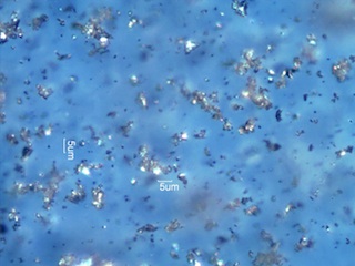 Silicon Carbide Abrasive Compound Under the Microscope