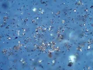 Silicon Carbide Abrasive Compound Under the Microscope