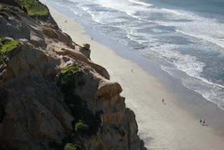 Beach at Torry Pines, California