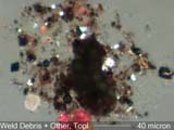 Weld Debris Under the Microscope