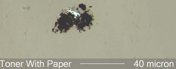 Toner with Paper